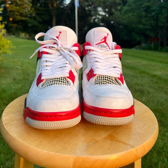 Nike Air Jordan 4 Retro OG Fire Red 2020 Men\'s Shoes - Size 11.5 - Ships Now main image 7